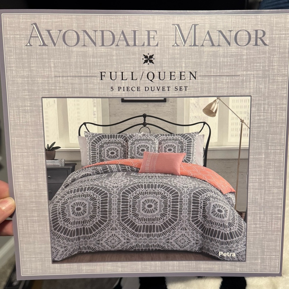 Full/queen 5 piece duvet set